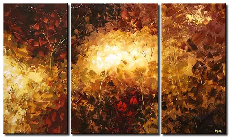 triptych canvas landscape light