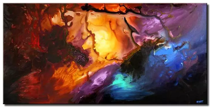 Painting For Large Colorful Abstract Art Home Decor 4403 - Colorful Abstract Art Home Decor