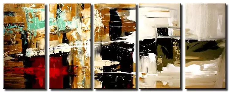 colorful abstract painting multi panel