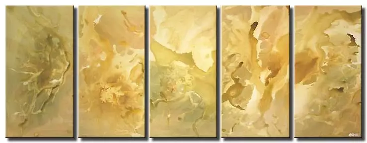 multi panel abstract painting large monochromatic