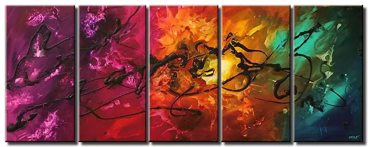 Painting For Sale Multi Panel Colorful Wall Decor Splash Home 5547