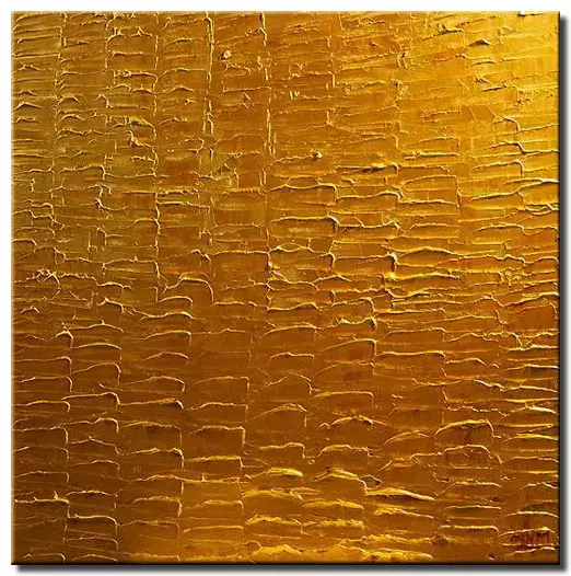 abstract golden square painting treasure