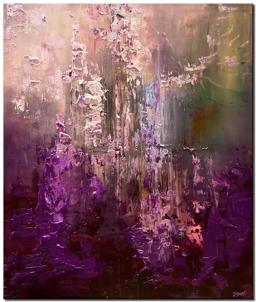 Museum quality print on canvas unframed Purple Kotel