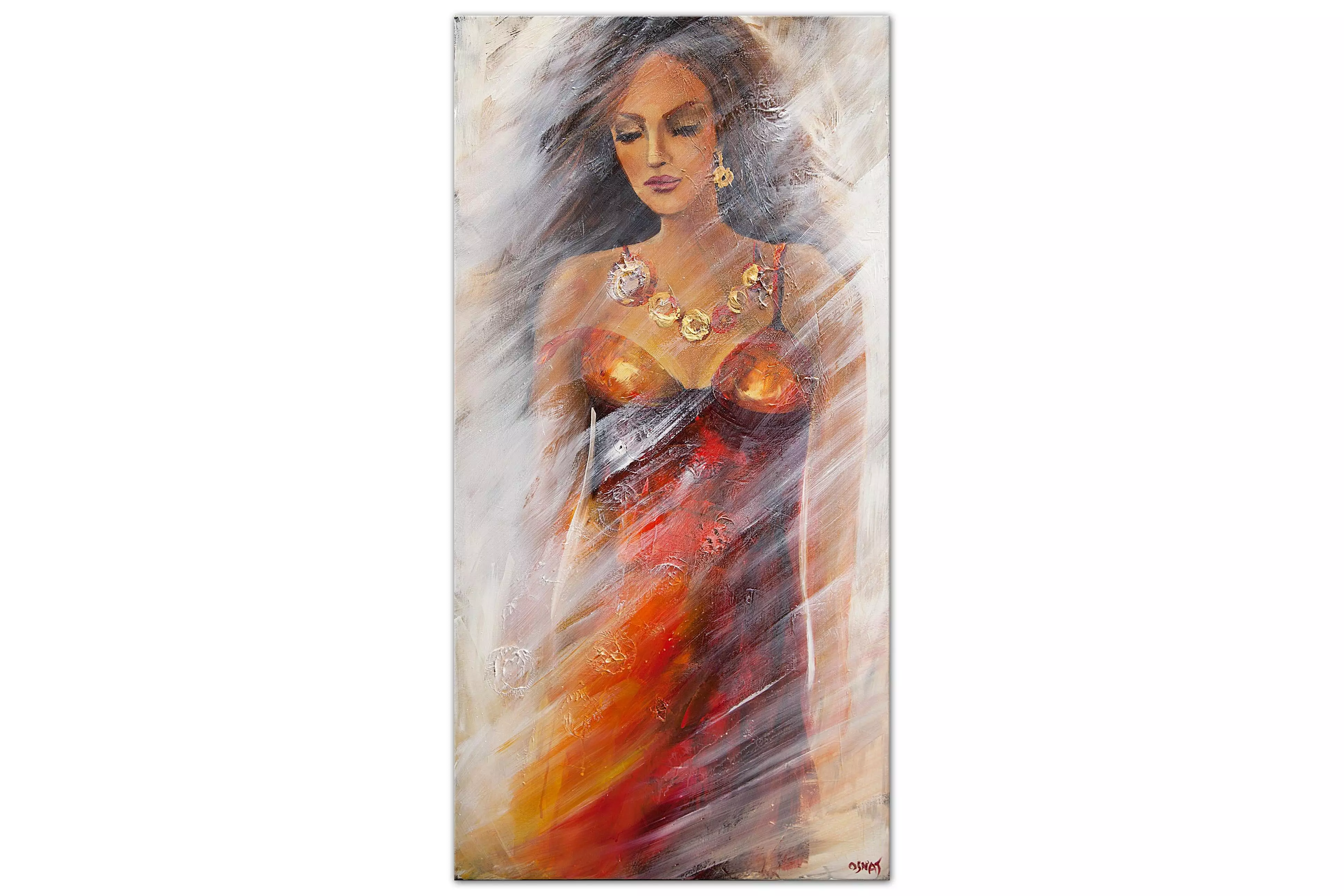 sexy woman figure painting