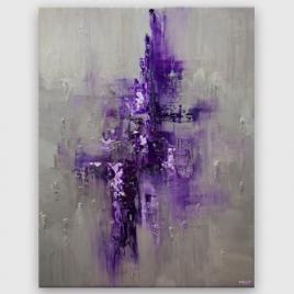 gray purple modern abstract art