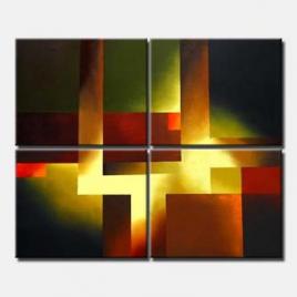 multi panel abstract painting