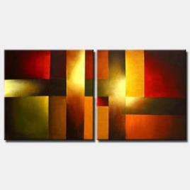 diptych abstract canvas