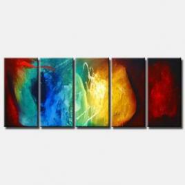 multi panel space abstract art