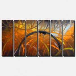 multi panel abstract art
