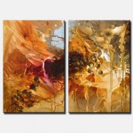 diptych abstract painting