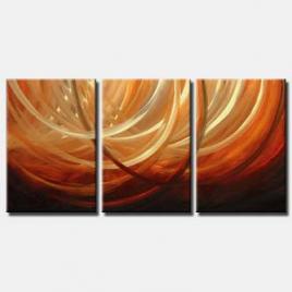 triptych canvas waves