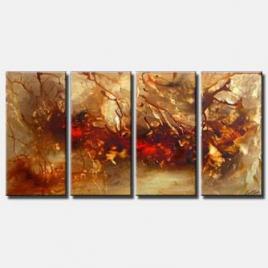 multi panel canvas earth tones