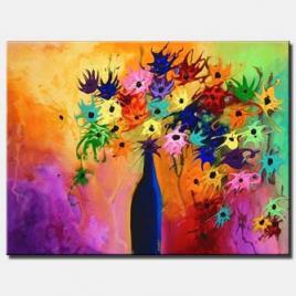 abstract vase painting