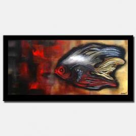 modern painting fish