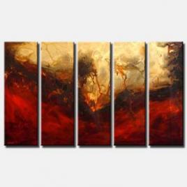 multi panel abstract painting