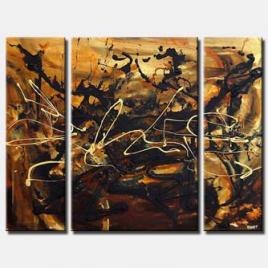abstract painting brown