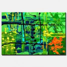 green abstract modern