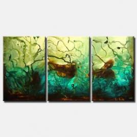 triptych canvas abstract art