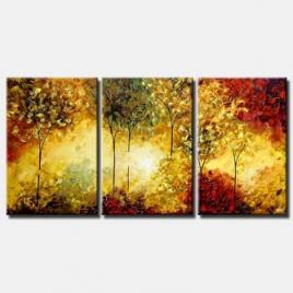 triptych of the beautiful forest