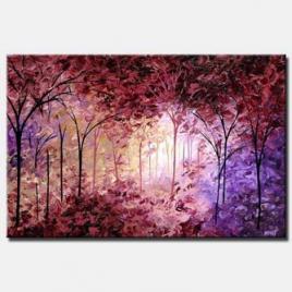 lavender forest abstract landscape