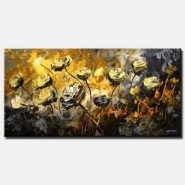 abstract floral painting spring decor