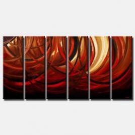 large waves abstract art multi panel