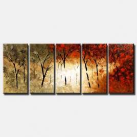 september forest multi panel canvas landscape