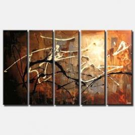abstract art multi panel splash