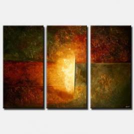 triptych abstract painting large wall decor