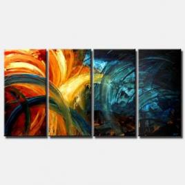 Painting for sale - modern triptych geometric art #4062