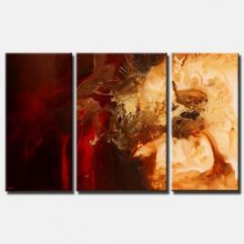 abstract contemporary painting triptych 