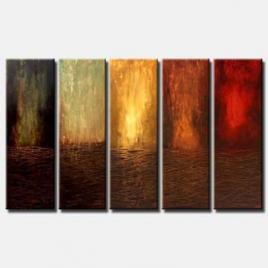 modern wall painting multi panel vertical