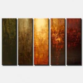 sectional abstract art vertical multi panel