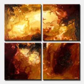 abstract art star birth multi panel monochromatic