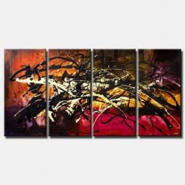 abstract contemporary painting multi panel