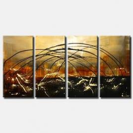 abstract multi panel painting bridge 