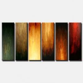 multi panel large abstract vertical colorful