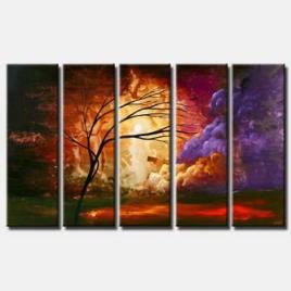 after the storm landscape painting multi panel