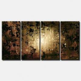 large abstract painting multi panel decor