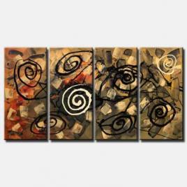 abstract contemporary painting multi panel
