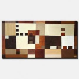 large geometrical painting squares 8-bit
