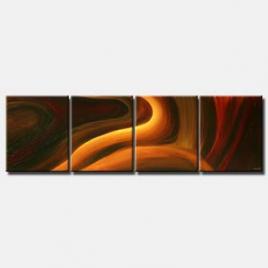 multi panel canvas of abstract home decor