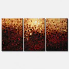 red abstract textured small squares home decor