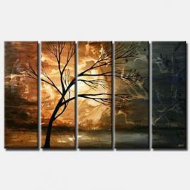 vanilla sky painting multi panel tree home decor