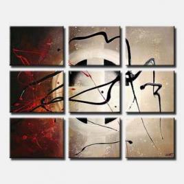 multi panel abstract painting home decor