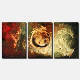 modern abstract home decor triptych star