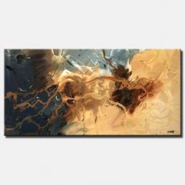 abstract brown beige painting soft decor wall