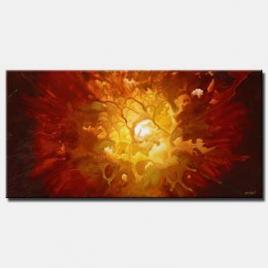 exploding sun supernova home decor red shine