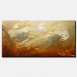 soft abstract painting horizontal home decor