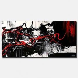 red black and white splash art large